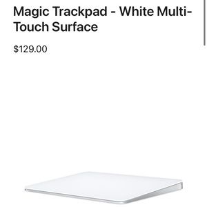 APPLE Magic Trackpad White Wireless Mouse Touch Surface